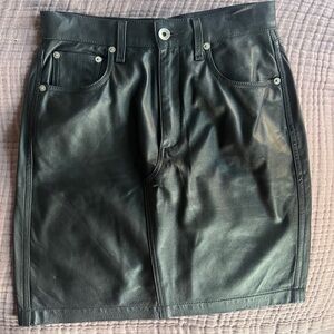 Rag&Bone Leather Mini Skirt